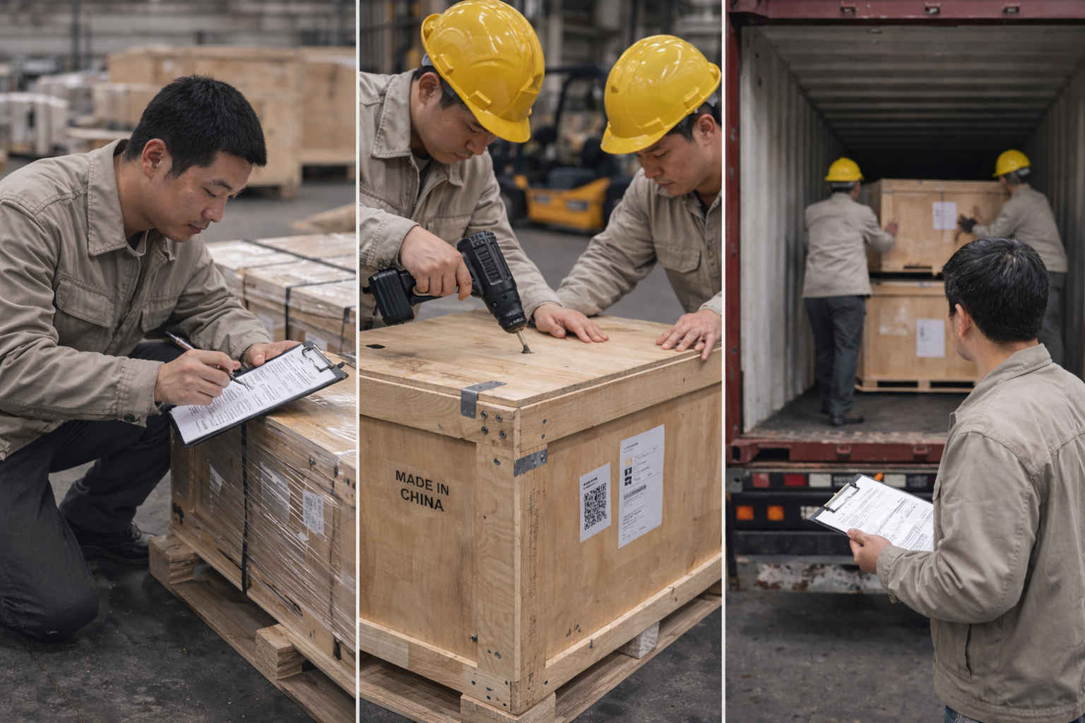 Packaging and loading supervision evidence